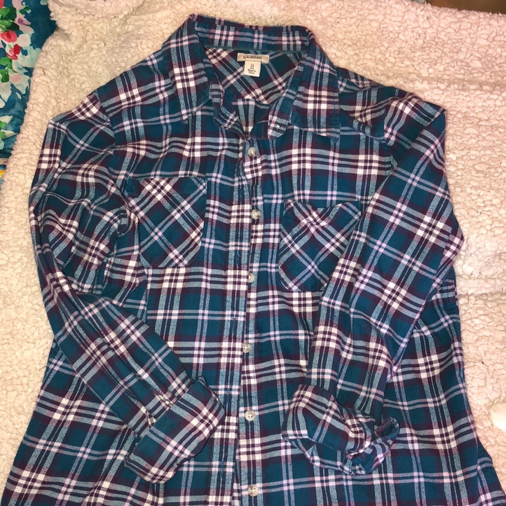 Llbean women’s flannel